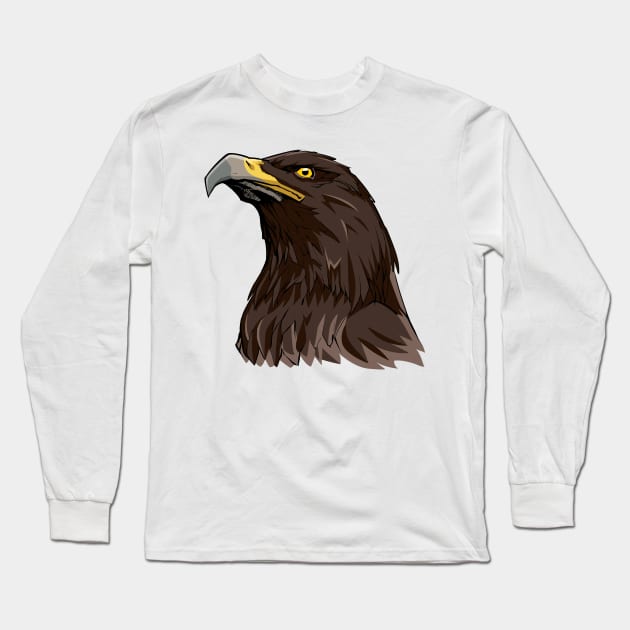 Golden Eagle Long Sleeve T-Shirt by Malchev